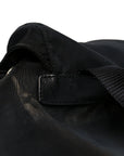 Tessuto Nylon Saffiano Small Backpack Black