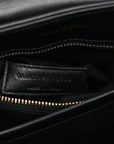 Calfskin Y Quilted Monogram Toy Loulou Crossbody Bag Black