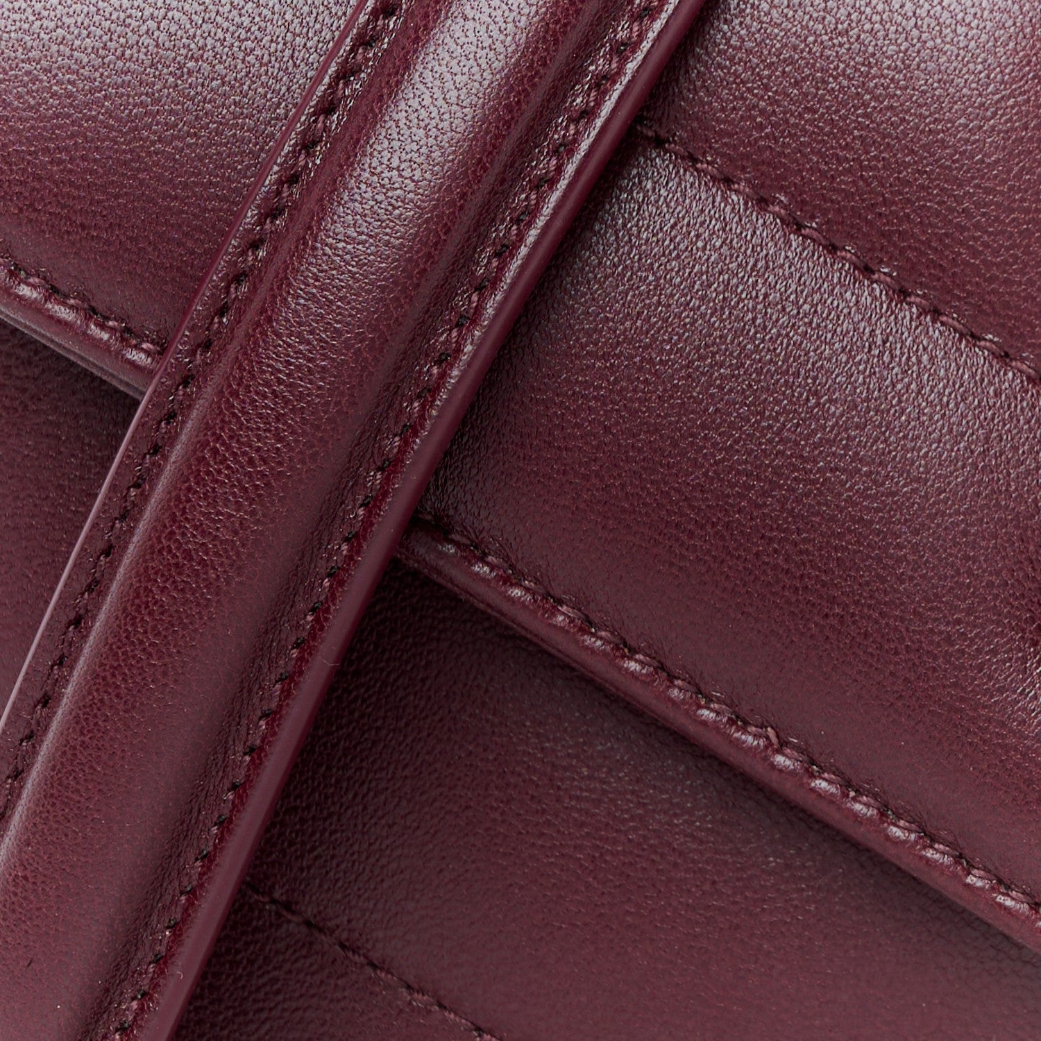 Lambskin Chevron Quilted Mini Loulou Rouge Cabernet