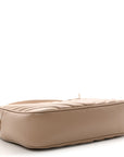 Calfskin Matelasse Monogram Lou Camera Bag Dark Latte