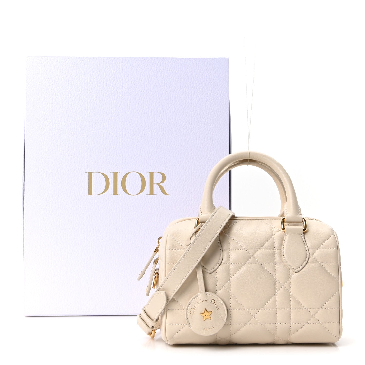 Calfskin Macrocannage Groove 20 Bag Dusty Ivory
