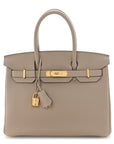 Togo Birkin 30 Gris Tourterelle