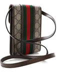 GG Supreme Monogram Web Mini Ophidia Crossbody Bag Beige New Acero