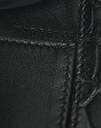 Matte Alligator Kelly Pochette Black