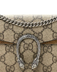 GG Supreme Monogram Super Mini Dionysus Shoulder Bag Taupe