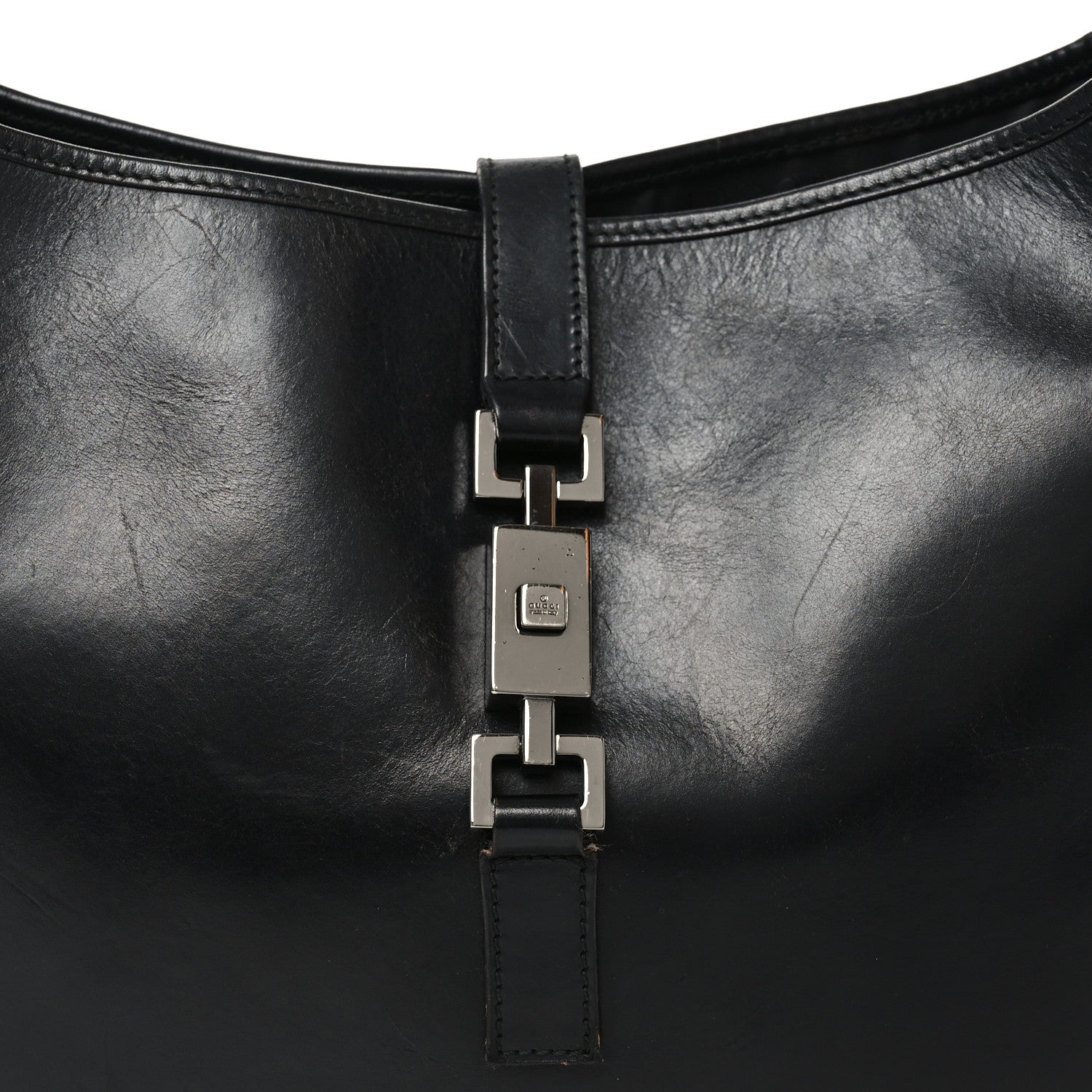 Calfskin Jackie O Hobo Black