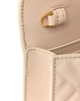 Nappa Matisse FF Embossed Wallet On Chain Baguette Camelia