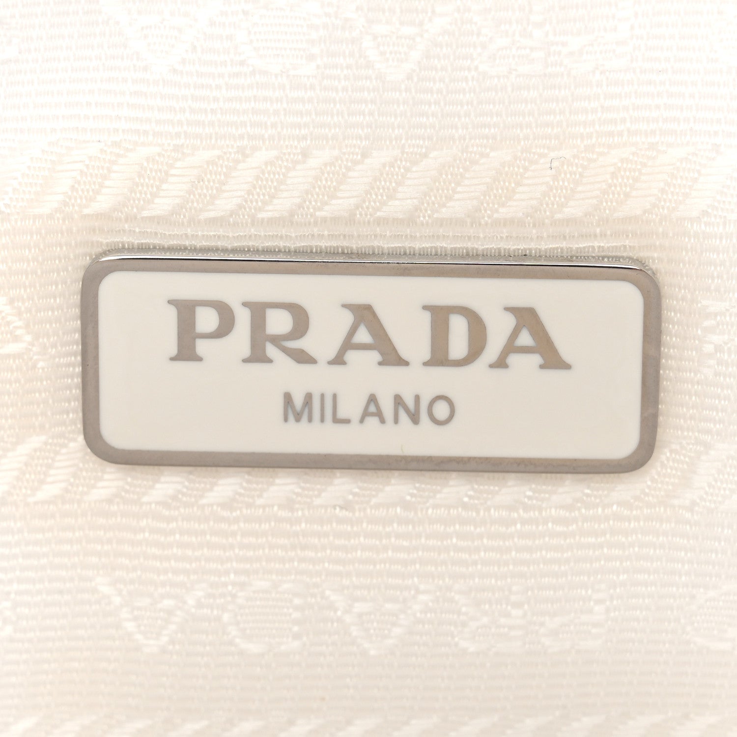 Tessuto Nylon Mini Re-Edition 2000 Bag White