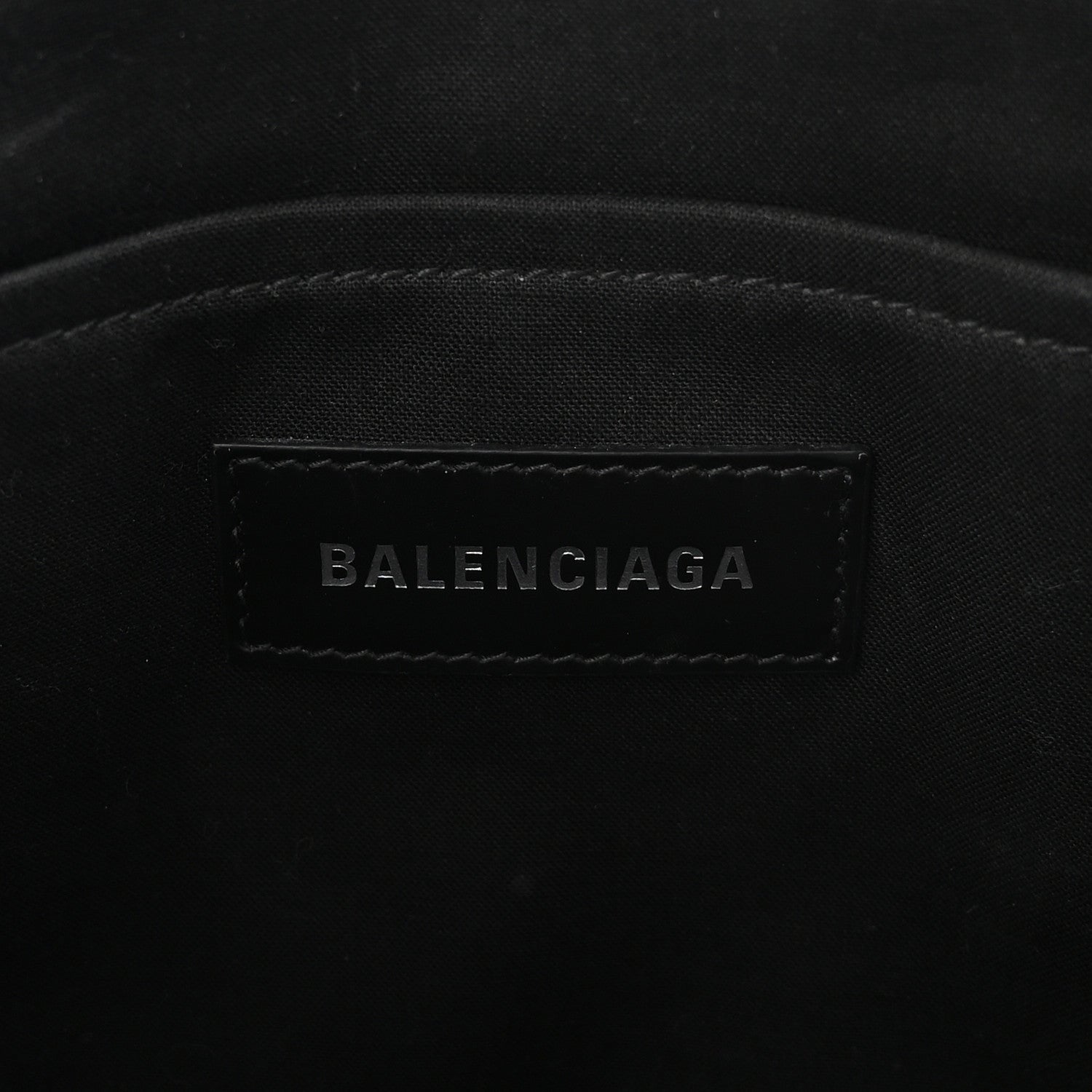 Washed Frayed Denim Logo Small Hardware Tote Blue