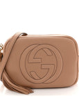 Pebbled Calfskin Small Soho Disco Bag Camelia