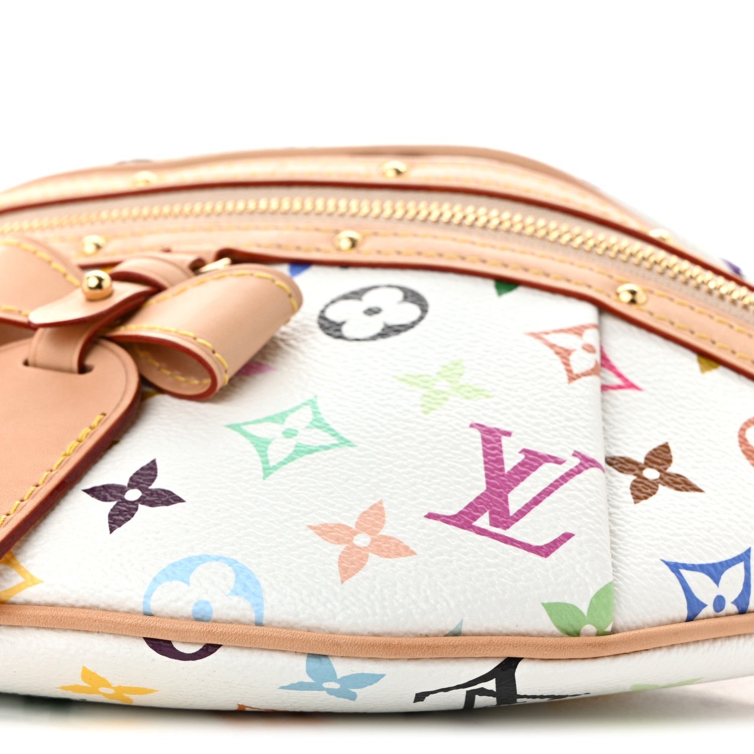 LV X TM Monogram Multicolor High Rise Bumbag White