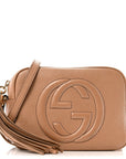 Pebbled Calfskin Small Soho Disco Bag Camelia