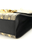 GG Supreme Monogram Bees Small Padlock Shoulder Bag Black