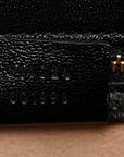 GG Supreme Monogram Calfskin Small Padlock Messenger Shoulder Bag Beige Black Cuir