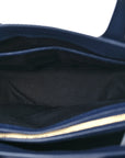 Derby Calfskin Vintage Check Medium Banner Tote Regency Blue