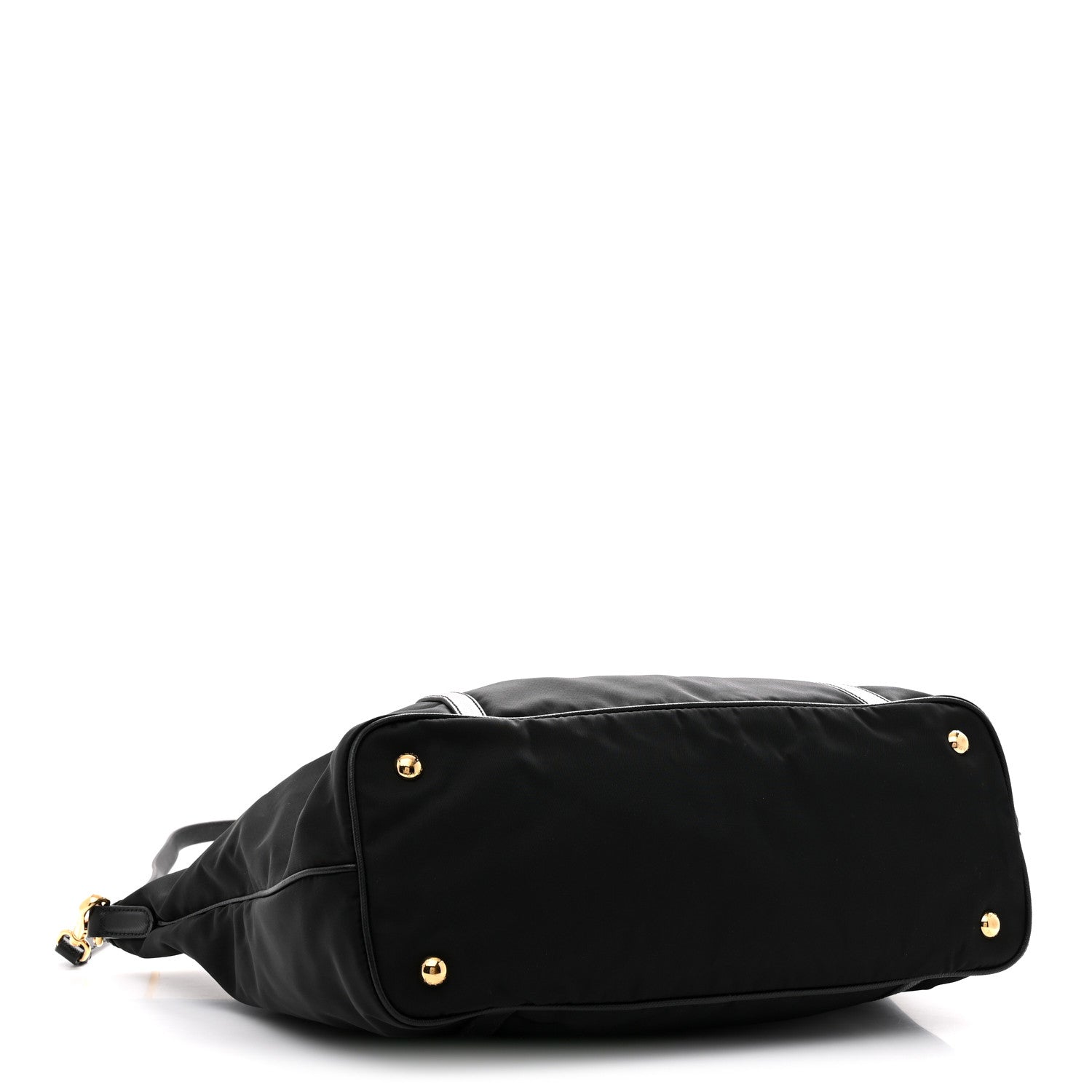 Saffiano Tessuto Nylon Shopping Tote Black