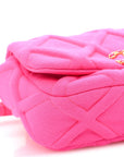 Jersey Quilted CHNL 19 Waist Bag Pink