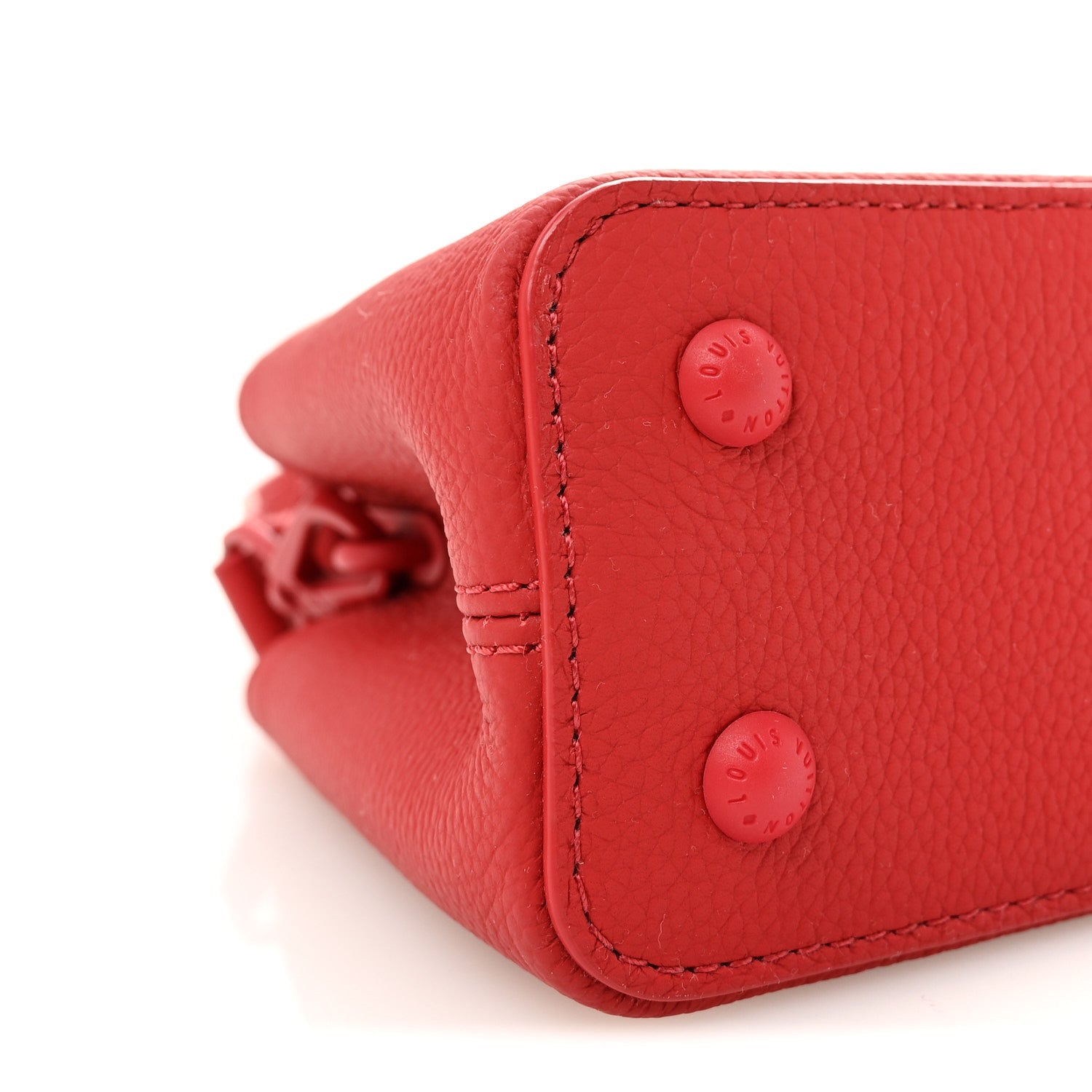 Taurillon Mini Capucines Monochrome Red