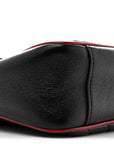 Vintage Effect Calfskin Matelasse Diagonal Small Torchon GG Marmont Shoulder Bag Black Romantic Cherry