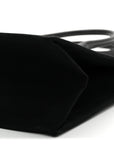 Linen Calfskin Rive Gauche Tote Black