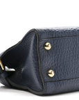 Signature Grain Small Clifton Bag Navy Blue