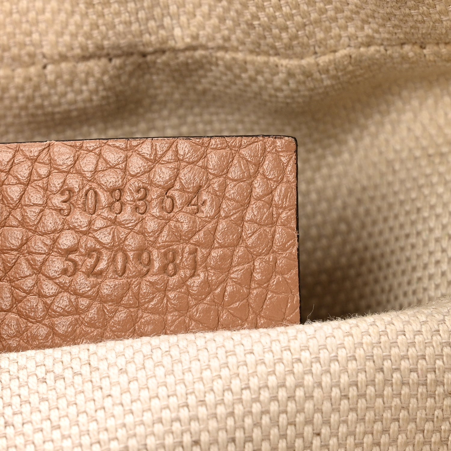 Pebbled Calfskin Small Soho Disco Bag Camelia