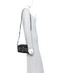 Calfskin Web Mini Ophidia Shoulder Bag Black