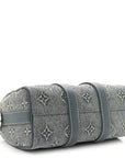 Monogram Washed Denim Keepall Bandouliere 25