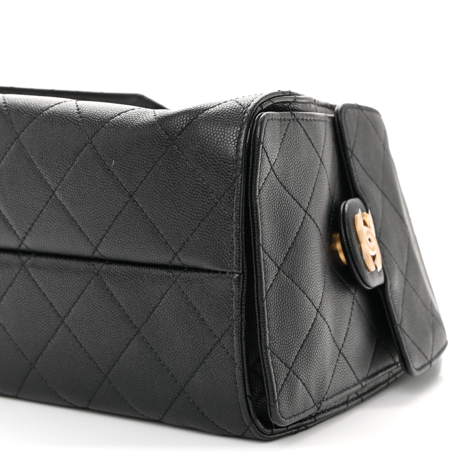 Caviar Quilted Small CHNL 25 Handbag Black
