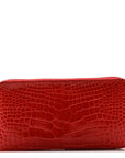 Shiny Alligator Azap Wallet Geranium