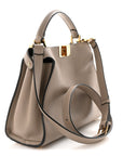 Vitello Tahiti Burro Medium Peekaboo Iconic Essentially Satchel Tortora Black