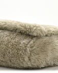 Shearling Calfskin Medium Reversible Monogram Kate Satchel Grey