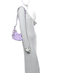 Agneau Arena Le Cagole Shoulder Bag XS Lilac