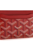 Goyardine Saint Sulpice Card Holder Red