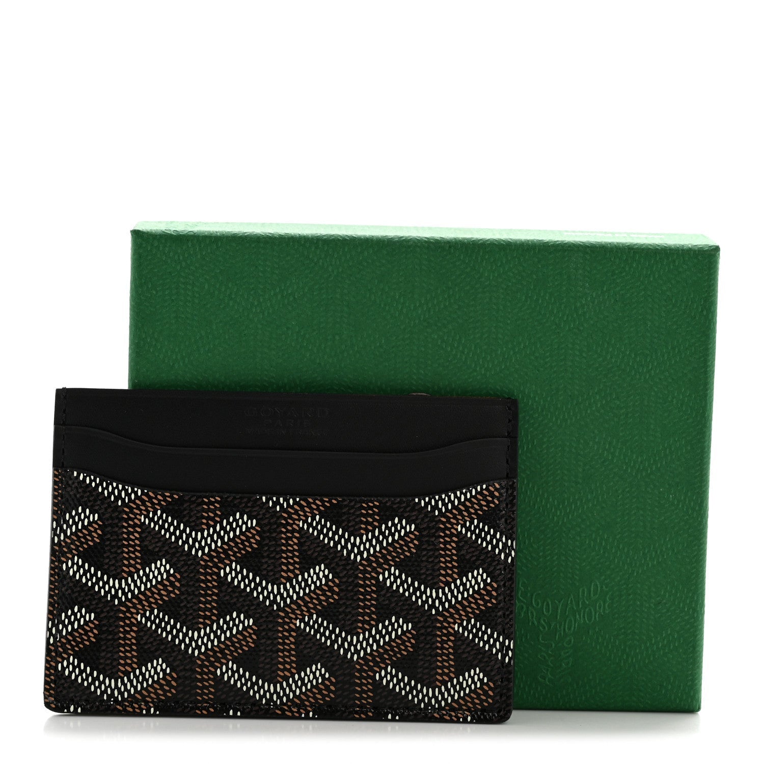Goyardine Saint Sulpice Card Holder Black