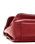 Lambskin Matelasse Monogram Medium Niki Chain Satchel Rouge Legion