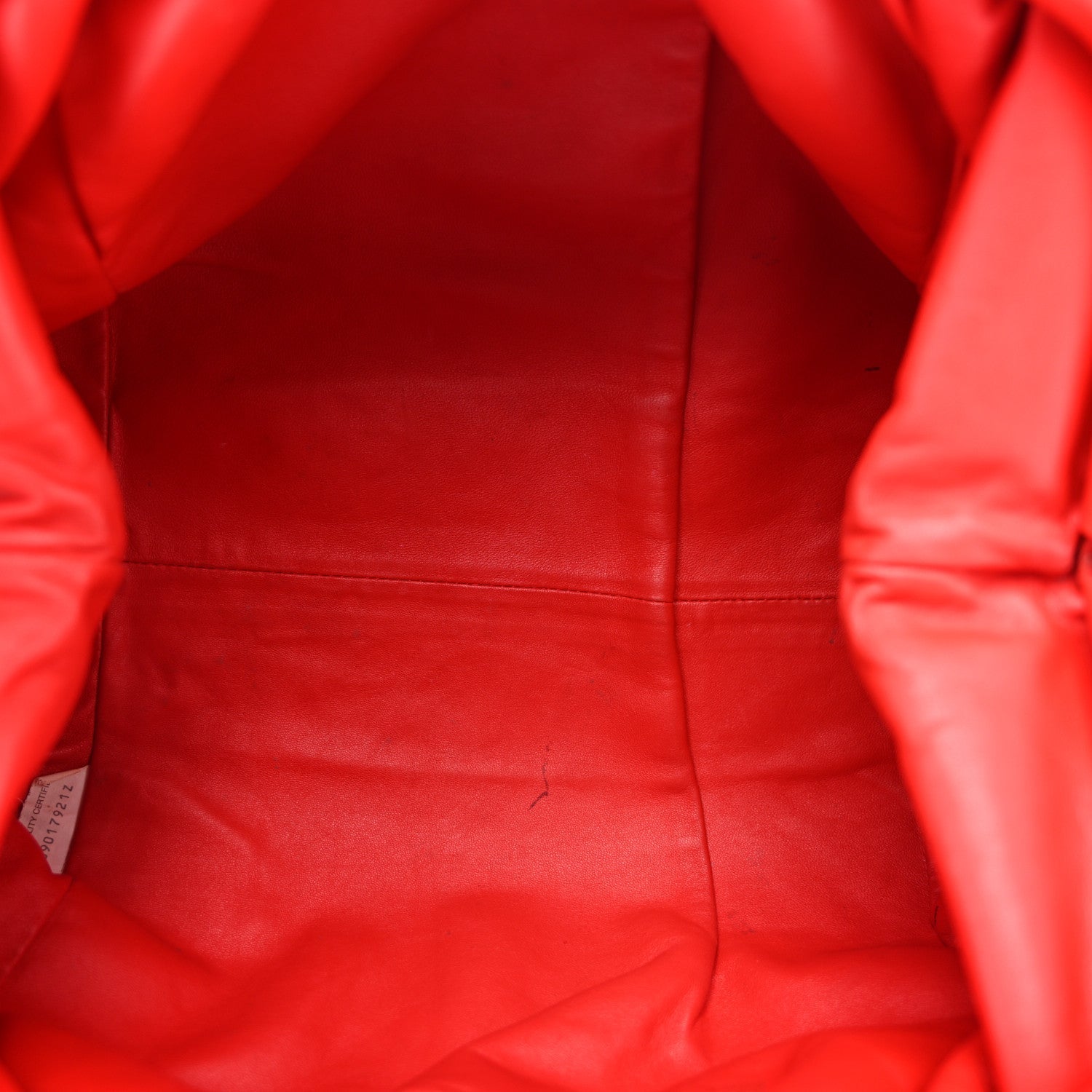 Nappa Maxi Intrecciato The Pouch Oversized Clutch Bright Red