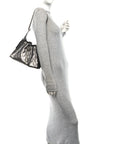 Metallic Caviar Quilted Small CHNL 25 Handbag Silver