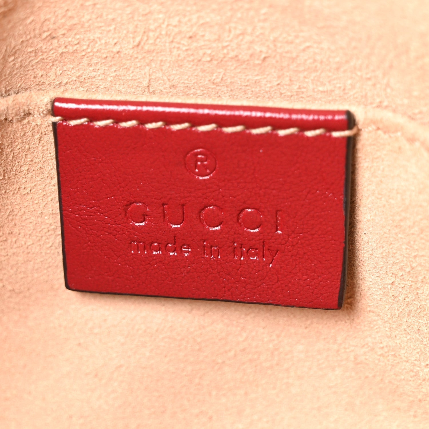 Monogram Azalea Calfskin Matelasse Diagonal Small GG Marmont Chain Shoulder Bag Beige Ebony New Cherry Red