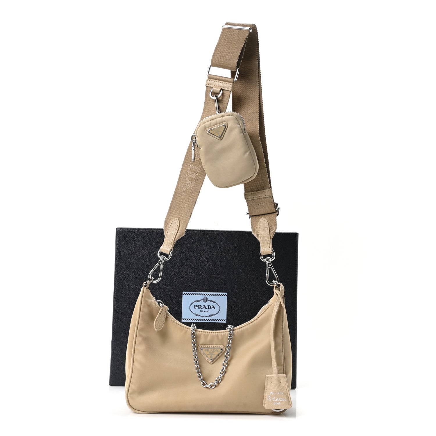 Nylon Re-Edition 2005 Shoulder Bag Deserto