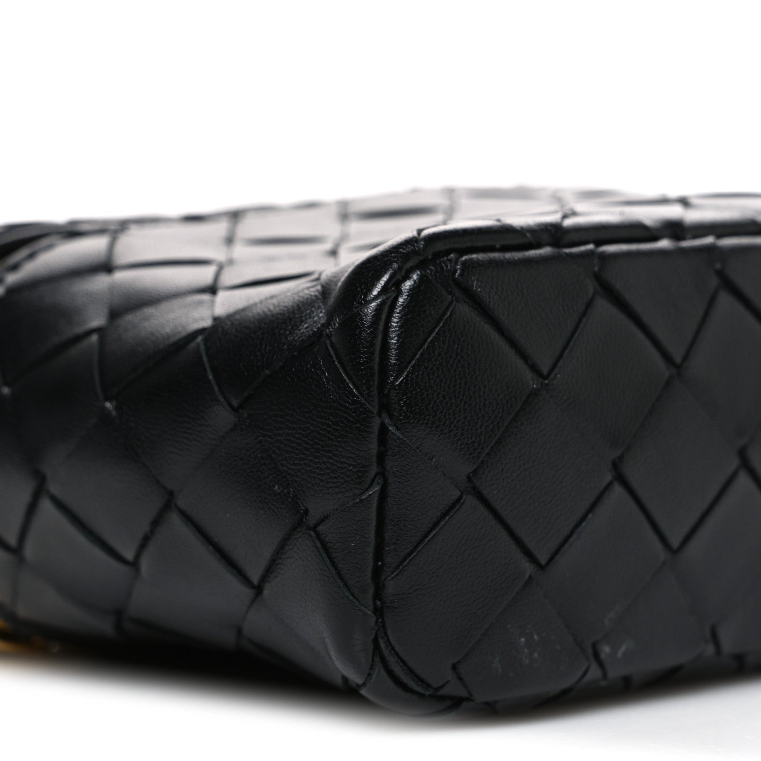 Calfskin Intrecciato Bang Bang Vanity Case Black