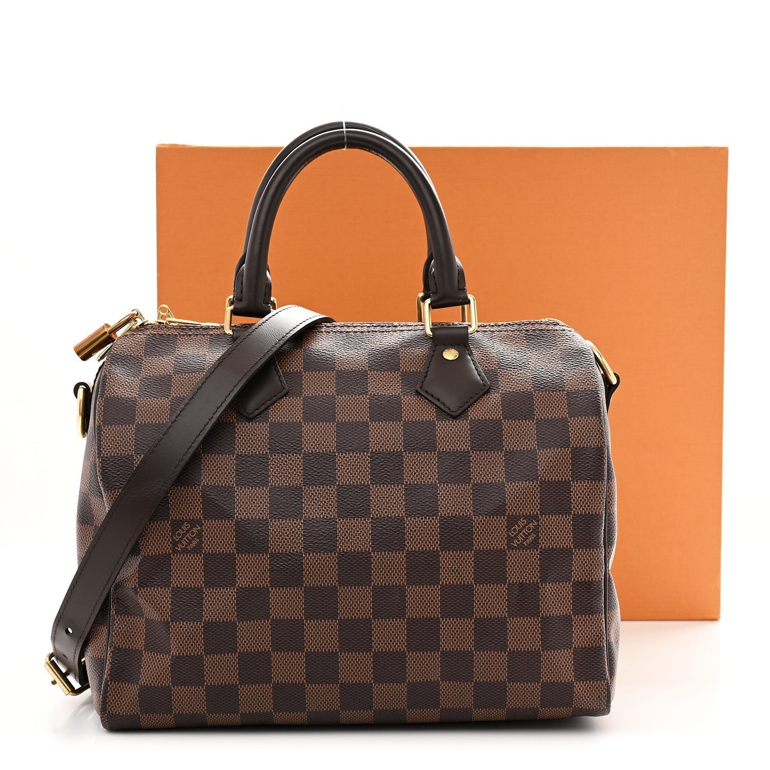 Damier Ebene Speedy Bandouliere 25