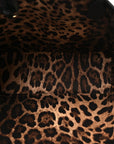 DOLCE GABBANA Calfskin Medium Fefe Tote Black