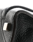 Drummed Calfskin Micro Luggage Black
