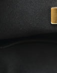 Suede Quilted Medium CHNL 25 Handbag Black