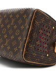 Monogram Perforated Speedy 30 Fuchsia