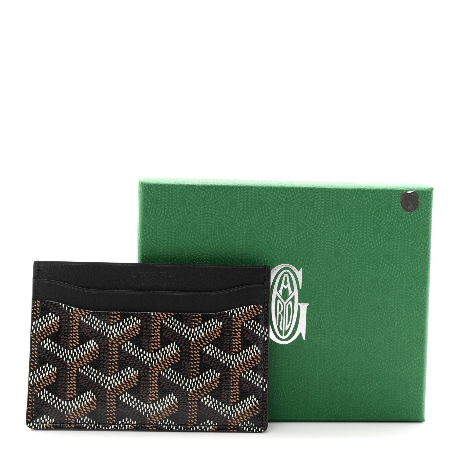 Goyardine Saint Sulpice Card Holder Black
