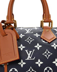 Calfskin Monogram Speedy P9 Bandouliere 30 Indigo