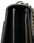 GG Supreme Monogram Medium Dionysus Shoulder Bag Black
