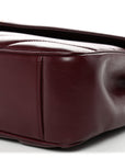 Lambskin Chevron Quilted Medium LouLou Rouge Cabernet